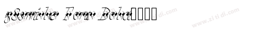 58smile Font Bold字体转换